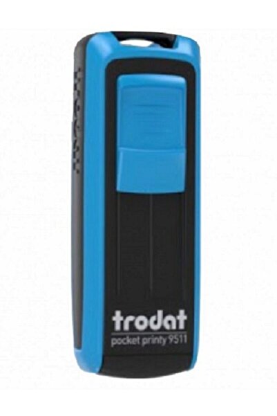Trodat ختم الجيب P4 38x14 ملم أزرق، لباد أزرق 9511 195112020