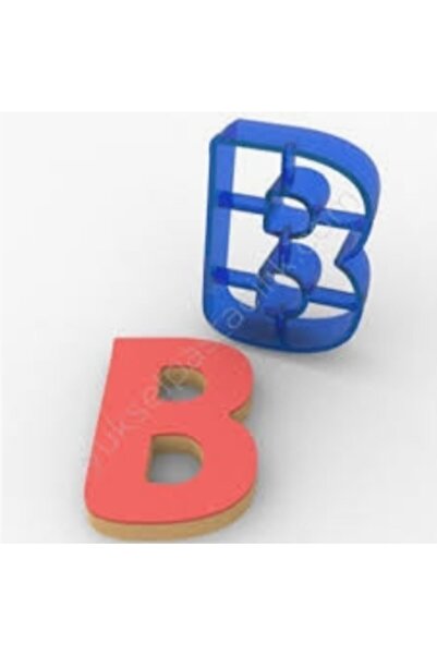 Elit parti Letter B Polycarbonate Kopat Cookie Mold