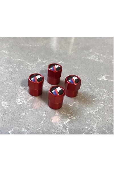 CMS OTO AKSESUAR M Kırmızı Sibop Kapağı - Iım Lüks Sibop Kapağı - Bmw M Kırmı...