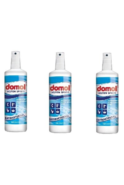 DOMOL Hijyen Sağlayıcı Sprey Seyahat Boyu 100 ml x 3