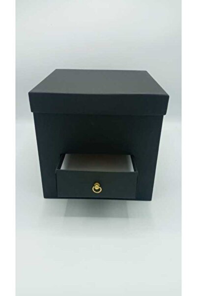Stil Kutu Siyah Renkli Çekmeceli Kutu Hediyelik Kutu Takılık Kutu