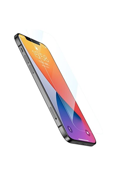 Ally Mobile Iphone 12-iphone 12 Pro 6.1 Tempered Cam Ekran Koruyucu - Şeffaf