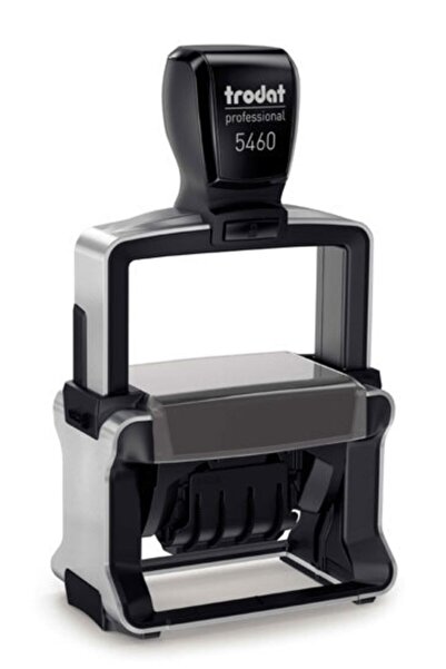 Trodat 5460 Tarih Kaşesi Otomatik Profesenel Türkçe Plakalı Ayarlı Siyah Keçe