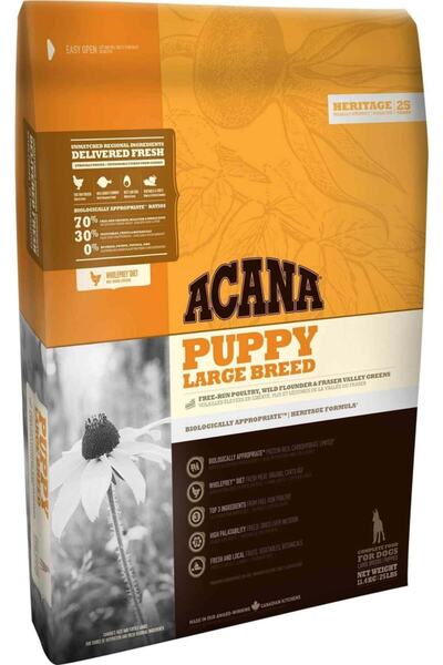 Acana Heritage Puppy Large Breed Büyük Irk Tahılsız Yavru Köpek Maması 17 Kg