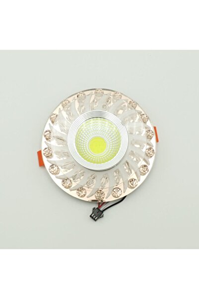 Sunlight Bronze Kristal Cam Sıva Altı Spot Cob Led Armatür Beyaz Gün Işığı