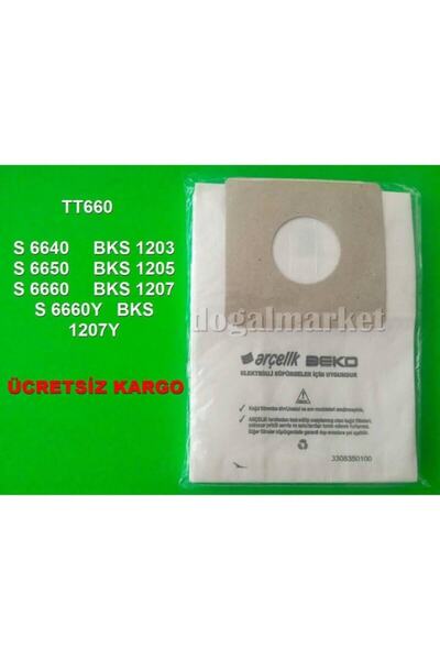 Arçelik Tt 660 - S 6650 -s 6660 S 6670y Kağıt Toz Torbası