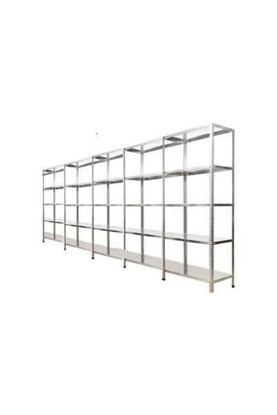 Mekoraf Çelik Raf Sistemi 5 Raflı 4 Ünite