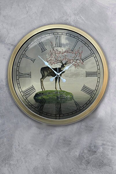 Dream Gift ساعة حائط معدنية عتيقة بطول 40 سم