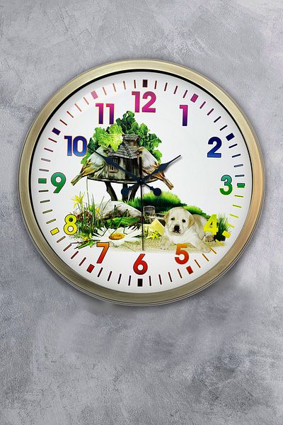 Kasva Concept Ρολόι τοίχου 40 εκ. Antique Metal Natural Life