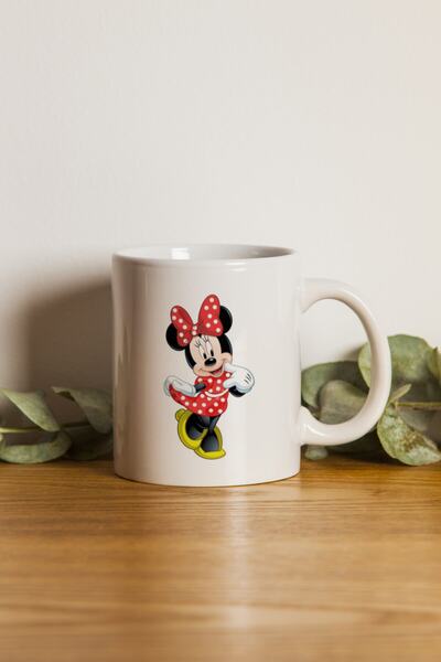 Genel Markalar Porselen - Iqra - Minnie Mouse Baskılı Kupa Bardak. .