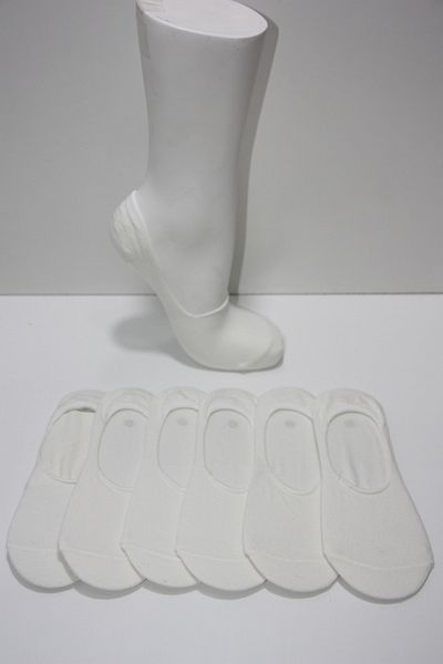 Pamela Women's 6 Pairs Heeled Silicone Ballerina Basic Socks