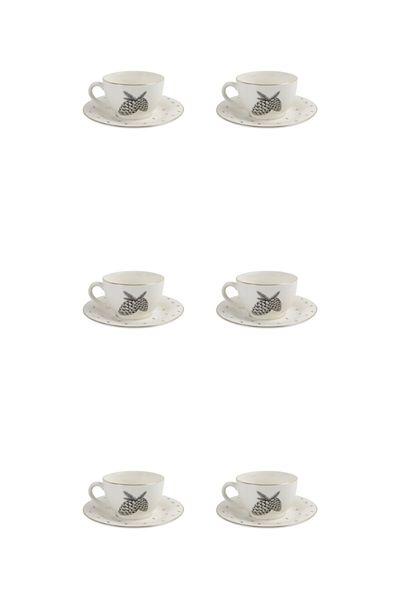 Porland Forest Teacup with Saucer 215cc 6 Pieces