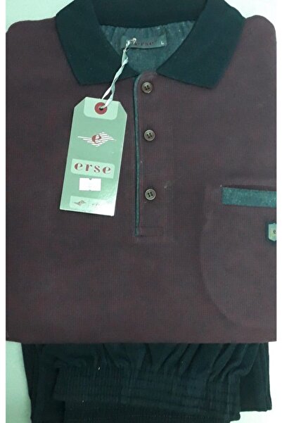 Erse Men's Burgundy Pajama Set