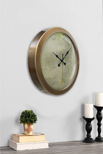 Kasva Concept 36 cm Tumbled Metal Artistic Wall Clock