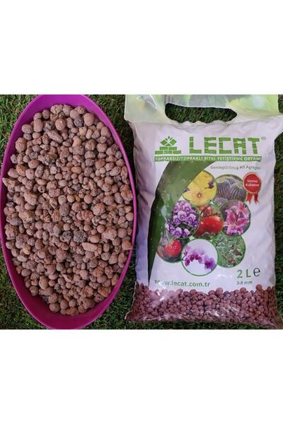 lecat Kil Bilyesi 2 Lt 3-8 Mm Hidroponik Toprak Lecat Kil Bilyesi Hidroton Hi...