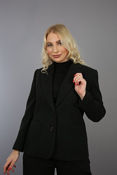 Fagi Γυναικείο χειμωνιάτικο μπουφάν με διπλό κουμπί σε συν μέγεθος