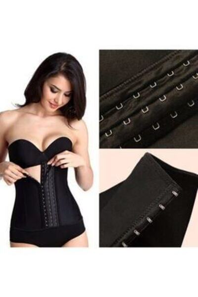Özasya AVM Women's Black Body Firming Latex Underwire Waist Corset