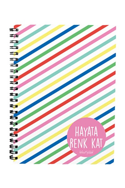 Bikutumutluluk Gift - N051 A5 Design Spiral Notebook - Color Floor to Life