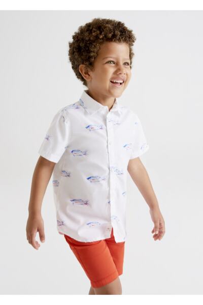 MAYORAL Boy's Pocket Shorts Red 204