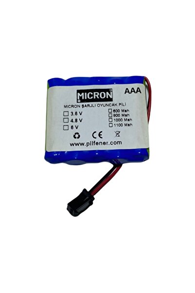 Micron 6v 800 Mah Aaa Uzaktan Kumandalı Şarjlı Araba Pili (bataryası)