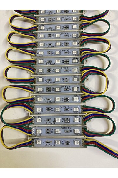 3M 3 Lü Rgb Modül Mercekli 100 Adet Şeffaf