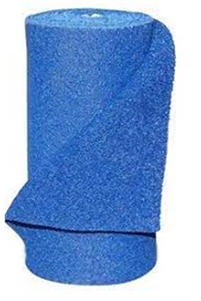 kapadokya Kıvırcık Paspas Mavi 100 cm 14 mm