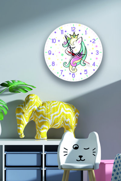 instababyrooms Puantiyeli Sevimli Unicorn Çocuk Odası Dijital Baskılı Sessiz ...