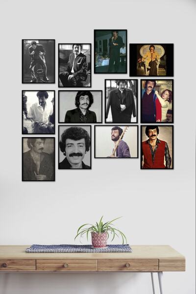 takivis Müslüm Gürses Arabesk 12 Parça Mdf Tablo