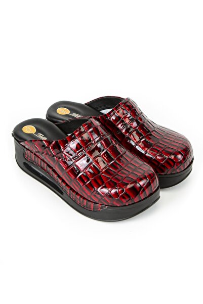 TERLİKSABO Kırmızı Croco Desen Airmax Terlik
