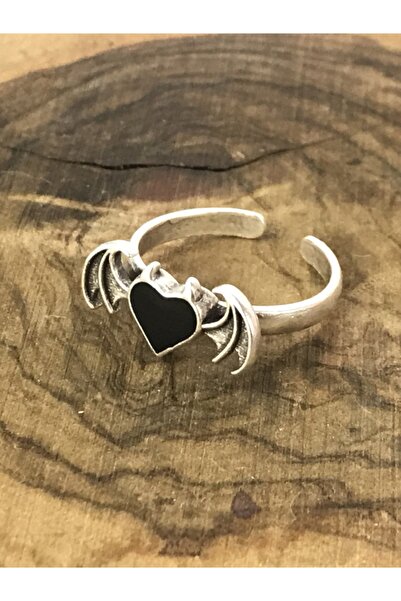 SOKAKTA BİLEKLİK حلقة قابلة للتعديل على شكل قلب قوطي للجنسين