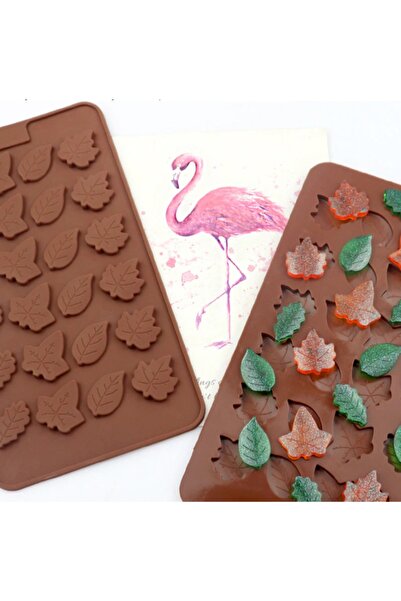 adarya Silikon Mini Yapraklar Çikolata Kalıbı