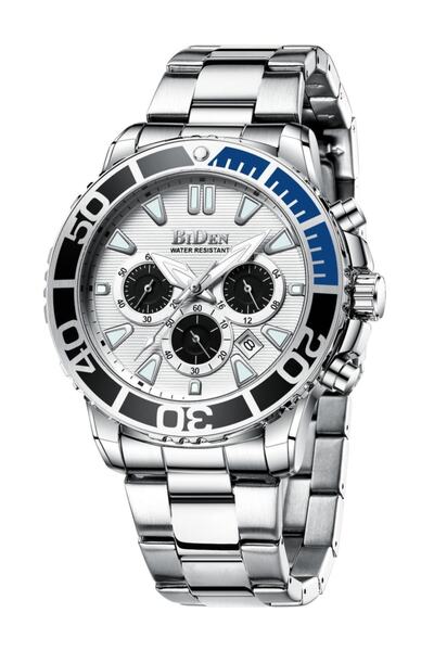 Biden 260 Chronograph Çelik Kordonlu Kol Saati