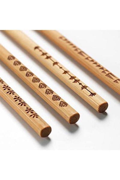 IKEA Kea Trebent - 4 Pcs Bamboo Chopstick Chopsticks, Chinese Japanese Brand