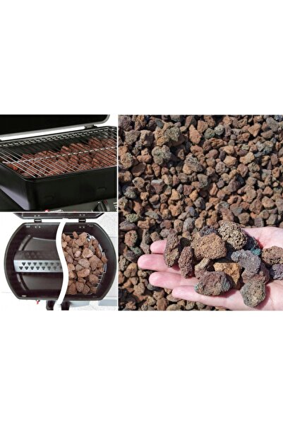 Asenya Mangal Taşı 25 Kg 2-4 Cm Iri Pomza Taşı Kırmızı Pomza Lav Taşı Gazlı M...