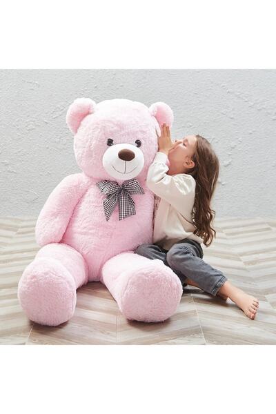 Sole Peluş Ayı 120 Cm Papyonlu Sevimli Peluş Ayı - Premium Kumaş Büyük Pelüş Ayıcık