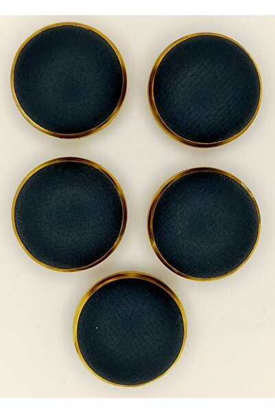 Turuncu Tuhafiye 5'li Düğme Seti Petrol Rengi 2.5 Cm