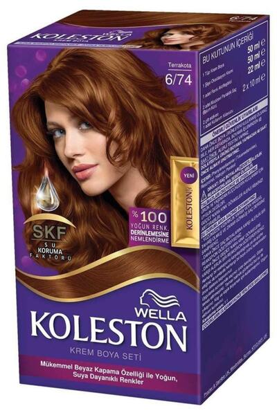 Wella Koleston Süper Saç Boyası Terrakota 6/74 50 Ml Kategori: Saç Boyası
