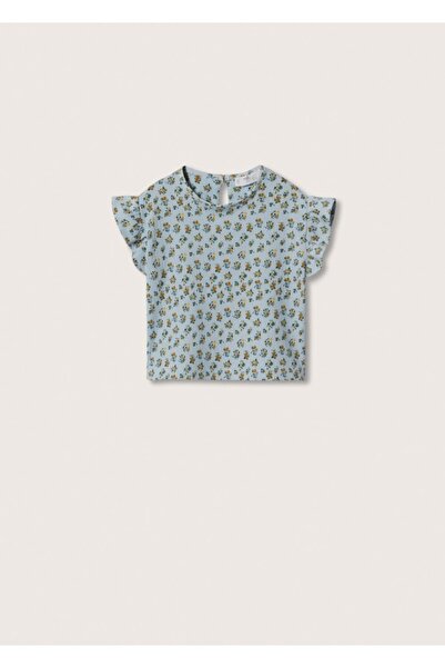 MANGO Baby Floral Patterned T-Shirt