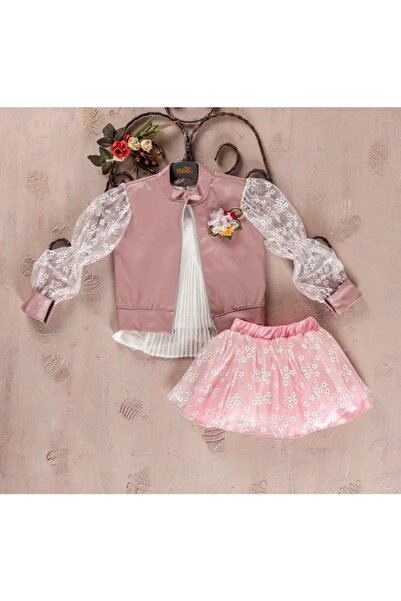 KÜYA GİYİM Kız Çocuk 3'lü Bayramlık Takımı