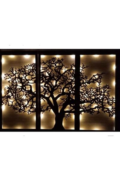 BAAÇ Ahşap Işıklı Duvar Tablosu