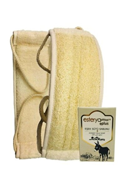 Esterya Plus منظف ​​الظهر الطويل من ألياف اليقطين وصابون حليب الحمار