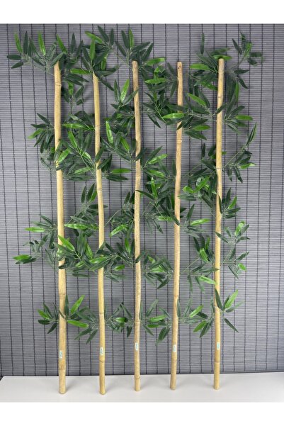 Bahçem Kalın Gövdeli Yapay Yapraklı Bambu 20-22mm 105cm 5 Adet