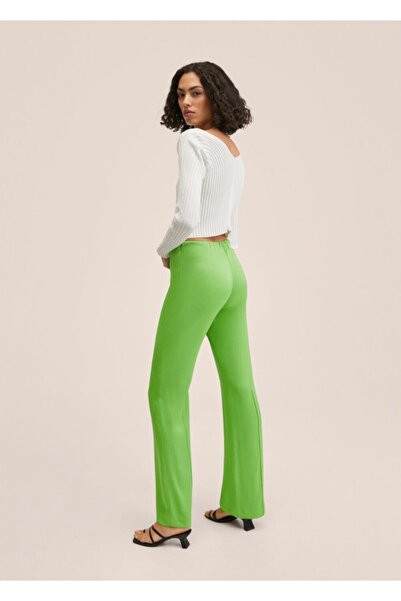 MANGO Woman Düz Kesim Dökümlü Pantolon