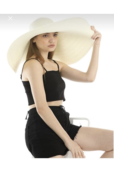 laviyonsa Široki obod slamnate kape Zvonast kroj