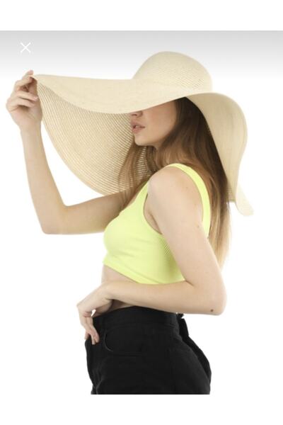 laviyonsa Ψάθινο καπέλο με φαρδύ γείσο