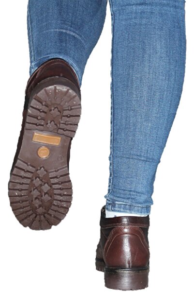 GokceKundura06 Deri Unisex Bot Kar Kış