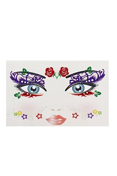 TAKIŞTIR Yapışkanlı Yüz Dövme Tattoo