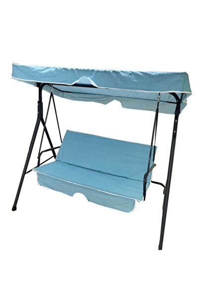 Vip Home Concept Salıncak Minder Kılıf Takımı(süngerli)2 Kişilik Vip Minder-mavi Kırçıllı