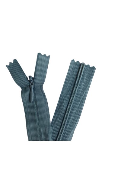 Bayar Kumaş 2 bucăți 60 cm fermoar ascuns albastru indigo