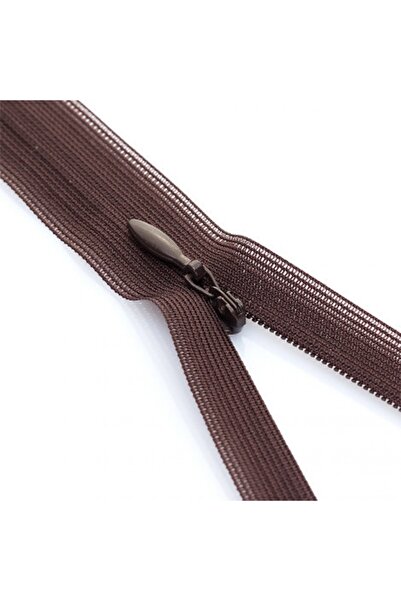 Bayar Kumaş قطعتين سحاب مخفي بني 60 سم